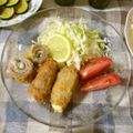 violets's cooksnap of when they made 簡単☆大葉とチーズの一口ミルフィーユカツ.