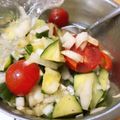 夕飯は６時です's cooksnap of when they made ♡トマトときゅうりのスプーンマリネ♡.