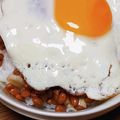 ﾋﾟﾛﾐ♡'s cooksnap of when they made 簡単１人ランチ♬目玉焼き納豆丼♡.