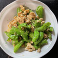 ＭＩ−ＳＡＮ's cooksnap of when they made しし唐とひき肉のオイマヨ炒め.