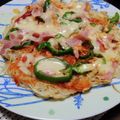 しらたまこむぎ's cooksnap of when they made 〜余りの素麺で〜 そうめんピザ！.