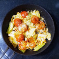 アクセル☆'s cooksnap of when they made －ウスター好き☆とまとキャベツ炒め焼－.