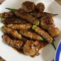 みずづいろ's cooksnap of when they made 簡単！夏野菜×牛肉巻き.