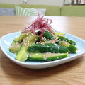 Yukiまむ's cooksnap of when they made 簡単　たたききゅうりの梅味噌和え.