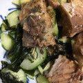 ちゃぎー's cooksnap of when they made 簡単 サバ缶ときゅうりの梅和え.