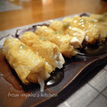 inyako's cooksnap of when they made 大根と鶏ささみの油揚げ巻き蒸し.