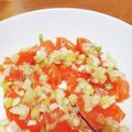 ちっず's cooksnap of when they made ねぎ塩サーモンサラダ.