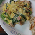 パンコパンダ's cooksnap of when they made ほうれん草とベーコンと卵のクリーム煮.