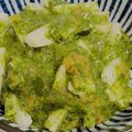 ♦︎くぅ〜こ♦︎'s cooksnap of when they made モロヘイヤと長芋のめんつゆ和え.