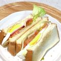 ChunChun☆≡'s cooksnap of when they made ホットサンド トマト ハム 玉子 チーズ.