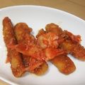 きらり流れ星's cooksnap of when they made ヤンニョムチキンをキムチで.