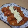 きらり流れ星's cooksnap of when they made ヤンニョムチキンをキムチで.