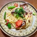 ゆうげんmama's cooksnap of when they made 豚肉と野菜の柚子胡椒パスタ.