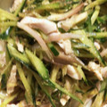 ちゃぎー's cooksnap of when they made 胡瓜と茗荷と茹でササミのナムル.
