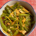 たしり's cooksnap of when they made インゲンとお揚げの煮びたし。.