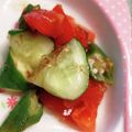 どらど～ら's cooksnap of when they made 時短！トマト・キュウリ・オクラの和え物.