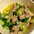 のんちばん's cooksnap of when they made 簡単！鶏せせりとセロリのザッと炒め！.