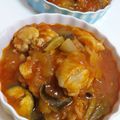 りこぴんmama's cooksnap of when they made ❀ﾚﾝｼﾞで簡単☆鶏肉のトマトスープ❀.
