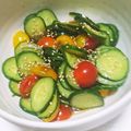 クック083103☆'s cooksnap of when they made きゅうりとトマトの簡単中華風サラダ.