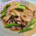 麻ぁちゃん's cooksnap of when they made オクラと豚肉のスタミナ炒め.
