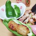 わかポン☆'s cooksnap of when they made 孤独のグルメ☆鶏塩つくねのピーマンのせ.