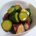 りこぴんmama's cooksnap of when they made タコとキュウリのキムチ和え☆３分仕上げ.