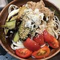 きなゆー's cooksnap of when they made なすとトマトの冷やしうどん.
