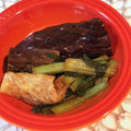 tikariri's cooksnap of when they made 小松菜と茄子とお揚げの煮浸し.