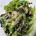 ペロリさとし's cooksnap of when they made 大量消費！レンジでピーマンの塩昆布和え.