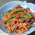 じゅん♪'s cooksnap of when they made 牛肉と人参の炒め物.