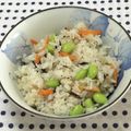 おはなすき's cooksnap of when they made 枝豆ご飯.