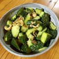 裏・日刊はまの食卓's cooksnap of when they made 四葉きゅうりと鶏皮の梅肉和え.