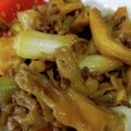 ずっこけ123's cooksnap of when they made 豚肉とネギと舞茸の冷やしうどん、つけ麺.