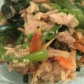 クックHDEHXO☆'s cooksnap of when they made 【ほうれん草と干しエビのツナ醤油和え】♪.