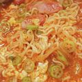 akiyuママ's cooksnap of when they made 辛ラーメン☆オクラのトロミで酸辣湯麺.