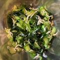 しましまめぐ's cooksnap of when they made わかめときゅうりの酢の物★しらす入り★.
