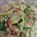 豆蔵うさぎ's cooksnap of when they made 風味◎キャベツ・カニカマ・大葉マヨサラダ.
