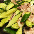 ∞ちぷ子∞'s cooksnap of when they made 豚バラときゅうりの中華風炒め.