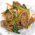 ゆりYO船長's cooksnap of when they made お手軽！牛カルビの焼肉コチュジャン炒め☆.