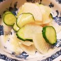 ellie21's cooksnap of when they made きゅうりと大根のポリポリおひたし.