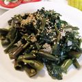 クックE662AA☆'s cooksnap of when they made 空芯菜のにんにく胡椒炒め.