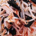 あまいこびと's cooksnap of when they made レンジで簡単！モヤシ海苔キムチ和え.