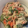 honokaokan's cooksnap of when they made オクラとカニかまのゴママヨ和え.