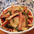 とうやんママ's cooksnap of when they made いかとキムチのめんつゆレモン炒め.