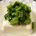 ベティ３'s cooksnap of when they made オクラとモロヘイヤのネバネバ冷奴.