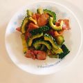 一番星寿美次郎's cooksnap of when they made ゴーヤとベーコンのマヨ醤油炒め.