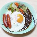 めいめい☆☆☆'s cooksnap of when they made 1人ランチに♬野菜炒めとカレーのプレート.