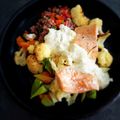ひさかた's cooksnap of when they made サーモンとカリフラワーのオーブン焼き.