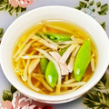 にきけん's cooksnap of when they made きぬさや・もやし・ハムのコンソメスープ♬.