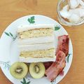 。's cooksnap of when they made 天のや風だし巻きふわふわ玉子サンドイッチ.